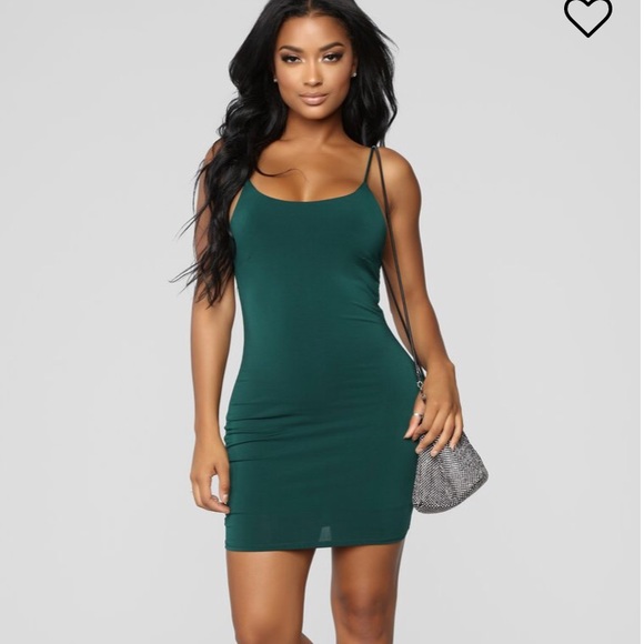 emerald green mini dress